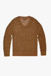 Ambrogio Unisex Sweater In Linen And Lambskin
