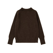Navy Crewneck Natural Brown