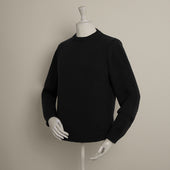 12ply Plain Knit Cashmere Sweater In