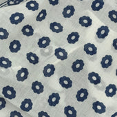 Cashmere And Silk Geometric Provence Neckerchief In