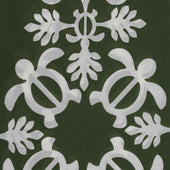 Cotton And Silk Turtle Print Neckerchief In Green