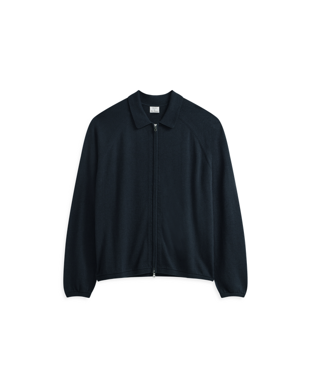 Andretti Zip Up Cardigan - Navy
