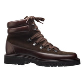 Annie Dark Brown Wax Calf Earth Green Suede