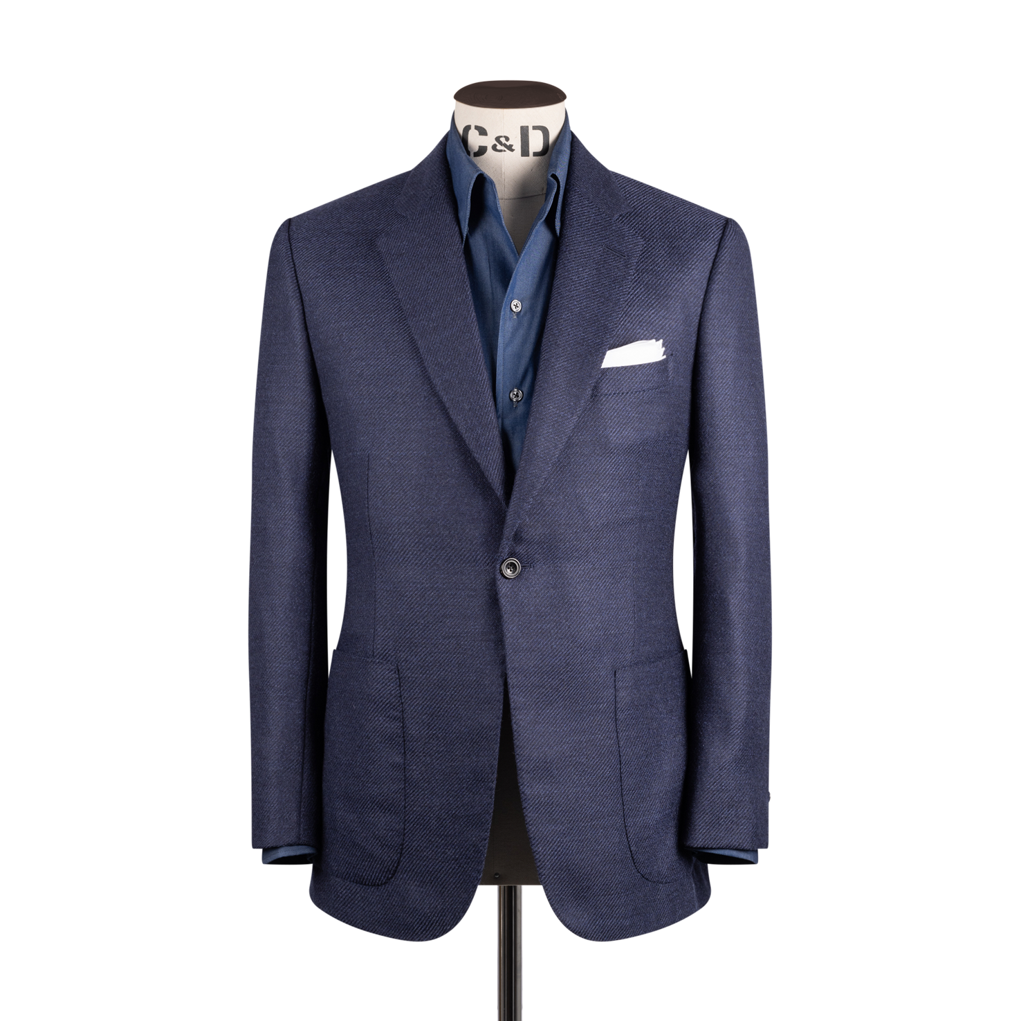 Single Breasted Notch Lapel Jacket In Anniversary Wool