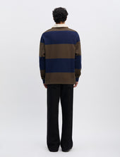 Another Rugby Polo 1 0 Brown Stripe