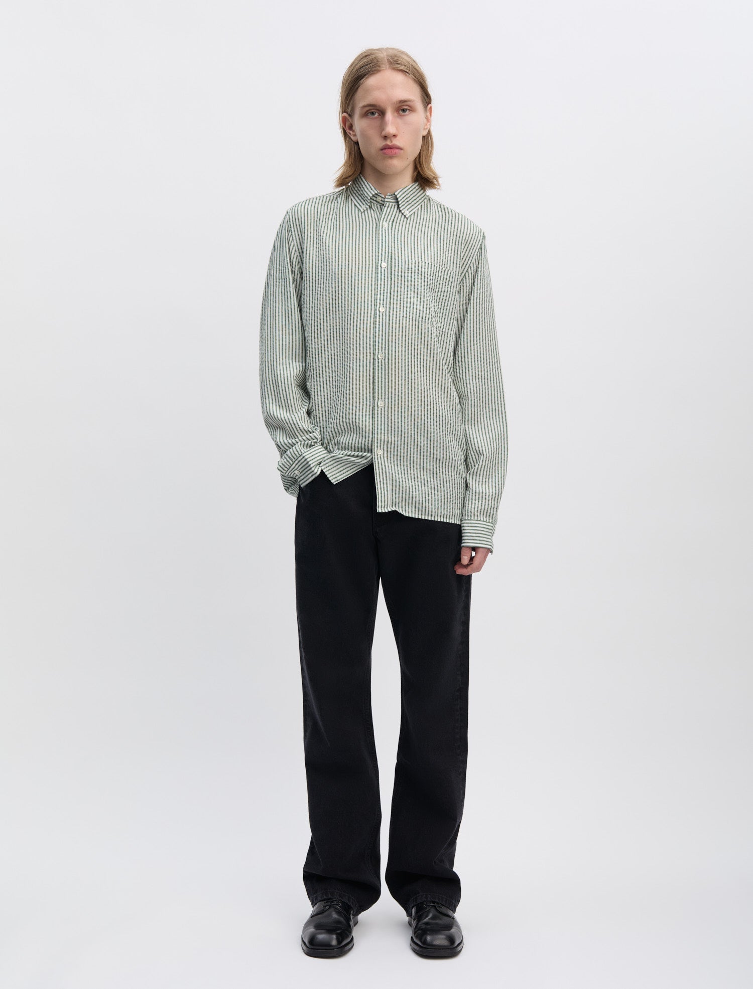 Another Shirt 1 0 Evergreen White Stripe