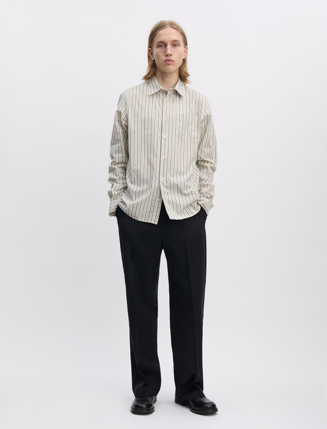 ANOTHER Shirt 3.0, Small Green Stripe