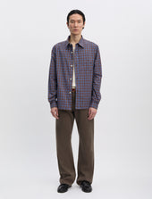 ANOTHER Shirt 4.0, Brown Blue Check