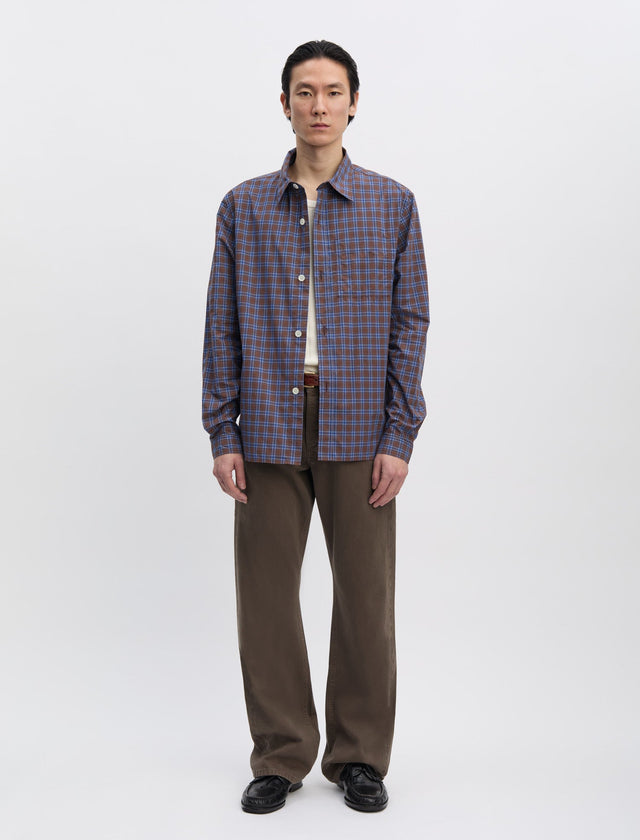 ANOTHER Shirt 4.0, Brown Blue Check