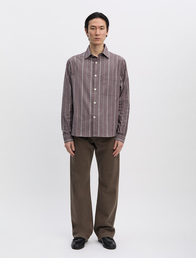 ANOTHER Shirt 4.0 JPN, Brown Stripe