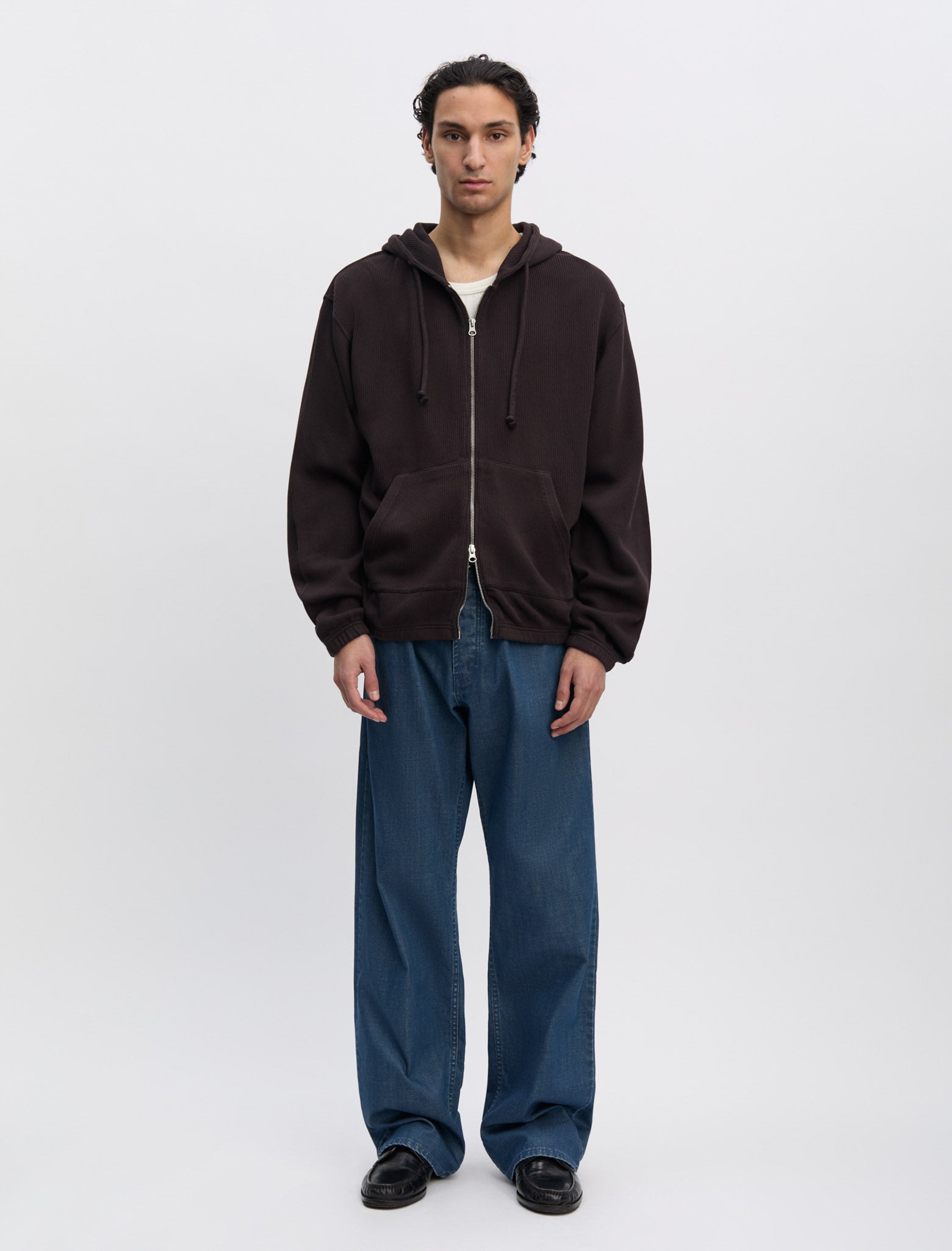 Another Zip Hoodie 1 0 Dark Brown