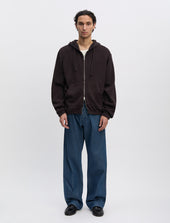 ANOTHER Zip Hoodie 1.0, Dark Brown