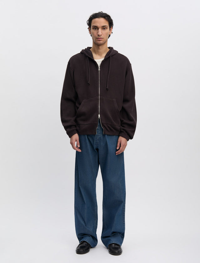 ANOTHER Zip Hoodie 1.0, Dark Brown