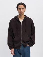 Another Zip Hoodie 1 0 Dark Brown