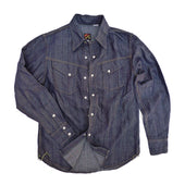 Appaloosa Shirt - NOS HBT Stripe Denim - Warehouse