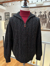 Cashmere Aran Zip Jacket