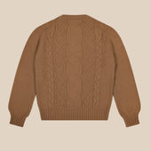 Cashmere Wool Chalet Cable Sweater In