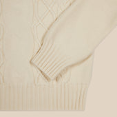 Cashmere Wool Chalet Cable Sweater In