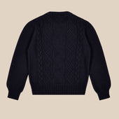 Cashmere Wool Chalet Cable Sweater In