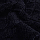 Cashmere Wool Chalet Cable Sweater In