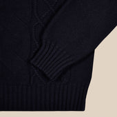 Cashmere Wool Chalet Cable Sweater In