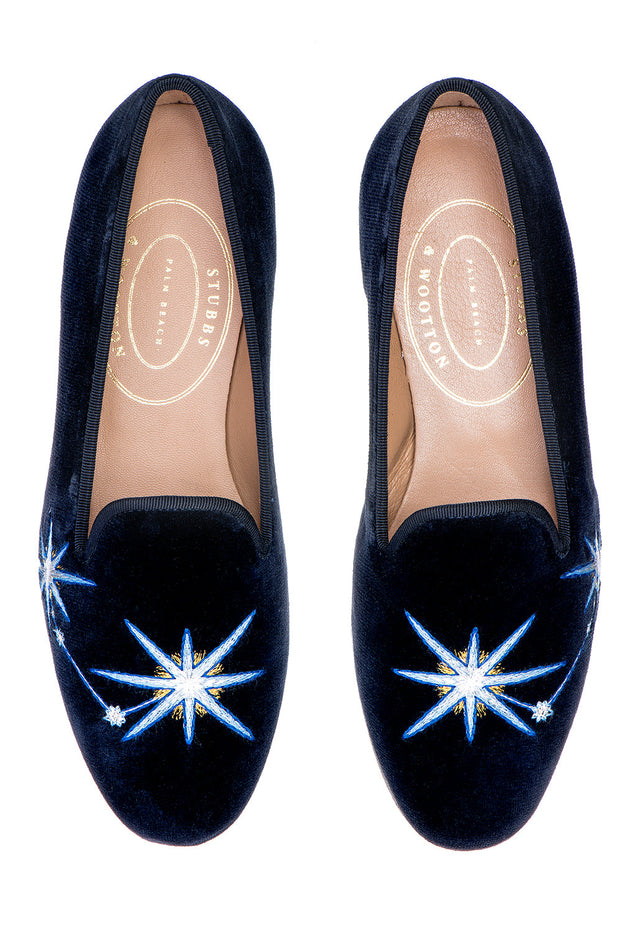 Aries Midnight Velvet Slipper (Men)
