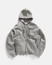 ARROTT FULLZIP SWEATSHIRT - PRACTICE HEATHER 19oz. ALL COTTON LOOPBACK TERRY FLEECE
