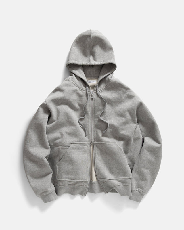 ARROTT FULLZIP SWEATSHIRT - PRACTICE HEATHER 19oz. ALL COTTON LOOPBACK TERRY FLEECE