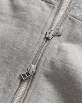 ARROTT FULLZIP SWEATSHIRT - PRACTICE HEATHER 19oz. ALL COTTON LOOPBACK TERRY FLEECE