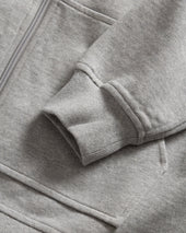 ARROTT FULLZIP SWEATSHIRT - PRACTICE HEATHER 19oz. ALL COTTON LOOPBACK TERRY FLEECE