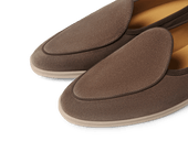 Stride Loafers In Fiji Glove Suede With Natural Sole
