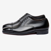 Semi Brogue Oxford - Black - Blake Line