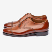 Semi Brogue Oxford - Tan - Zip Last