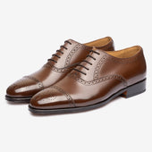 Semi Brogue Oxford - Brown - Blake Line