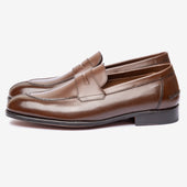 Y-Tip Penny Loafer - Brown - Blake Line