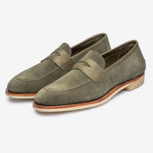 Unlined Penny Loafer Ii Loden Rufer Last Janus Calf