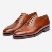 Semi Brogue Oxford - Tan - Zip Last