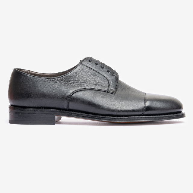 Cap Toe Derby - Black Deer Leather - Rui Last
