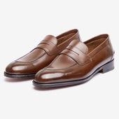 Y-Tip Penny Loafer - Brown - Blake Line