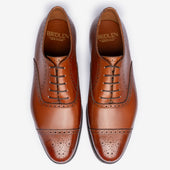 Semi Brogue Oxford - Tan - Zip Last