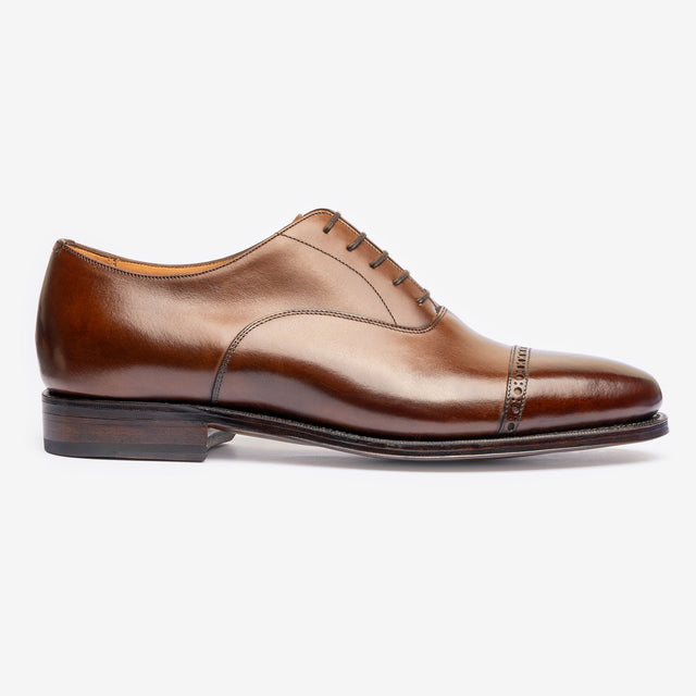 Punch Cap Oxford - Brown - Chip Last