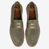Unlined Penny Loafer Ii Loden Rufer Last Janus Calf