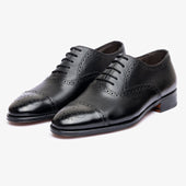 Semi Brogue Oxford - Black - Blake Line