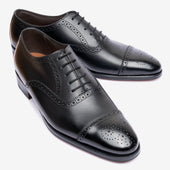 Semi Brogue Oxford - Black - Blake Line