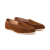Artizan Belgian Slipper Snuff Janus Calf Suede