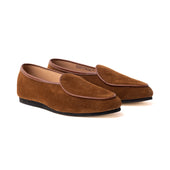 Artizan Belgian Slipper Snuff Janus Calf Suede