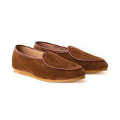 Artizan Belgian Slipper Snuff Janus Calf Suede