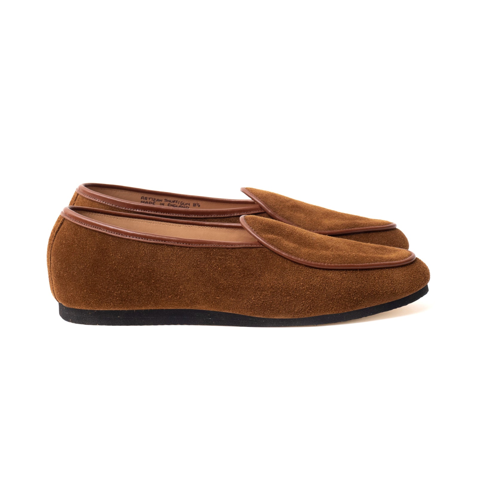 Artizan Belgian Slipper Snuff Janus Calf Suede