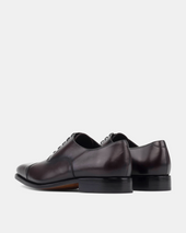 Ashford Black Cap Toe Oxford with Half-Rubber Soles - 675