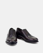 Ashford Dark Brown Cap Toe Oxford With Half Rubber Soles 675